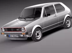 Volkswagen Golf GTI mk1 1982 - 1992 3D model