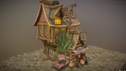 Warehouse-Trader Low-poly 3D model
