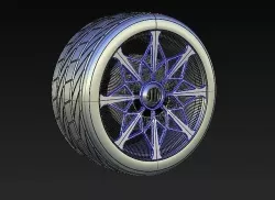 Wheel Tyre 3D model