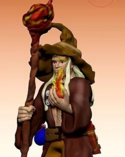 Wizard - Sorcerer 3d Design  DND  Fantasy  Table top Games 3D model