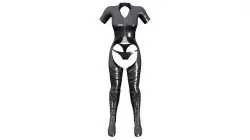 Women Faux Leather Open Crotch Bodysuit Low-poly 3D model