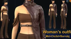 women outfit 3D model