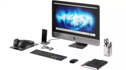Workplace Space Gray Imac BLENDER 3D Model Cycles 3D model