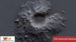 230 Asteroid Alphas - Zbrush Brush Textures Texture