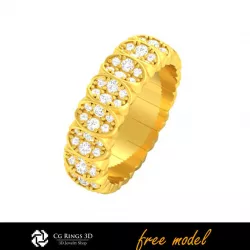 3D CAD Wedding Ring - Free 3D Model