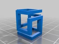 3d Cube Perspective Illusion