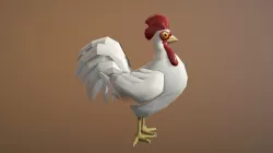 3D LOW POLY ROOSTER Low-poly  3D model