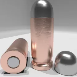 45 APC Bullet  Low-poly  3D model