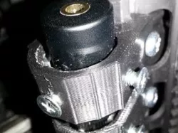 Adjustable laser/flashlight mount for picatinny rail