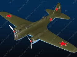 Aircraft DB-3 3D model
