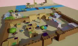Ancient Egipcian city    AR  VR  Simple poly   Low Poly Low-poly  3D model