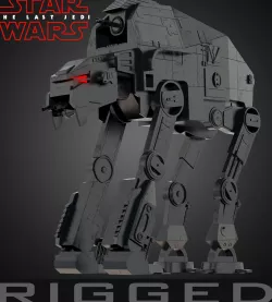 AT-M6 Star Wars All Terrain MegaCaliber Six RIGGED 3D model