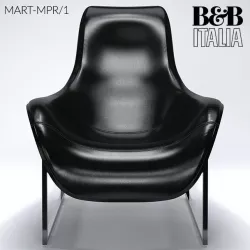 B and B Italia Mart MPR-1 Chair 3D model