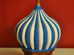 Blue Dome from St Basil's Cathedral Moscow