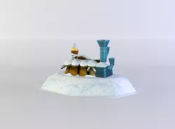 Blue orcs house1 Low-poly  3D model