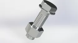 Bolt and Nut (Photoview 360 Render)
