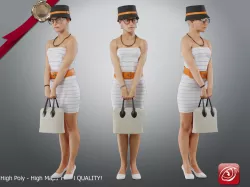 Casual Female A CC 21 30 007 3D model