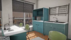 Chemistry Class - School Low-poly  3D model