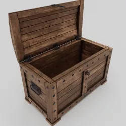 Chest Low-poly  3D model