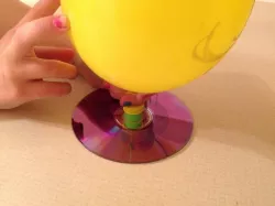 Compact Disc (CD) Balloon Hovercraft