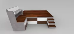 Concrete Podium with bench