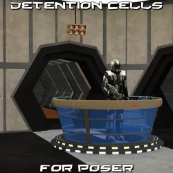Detention Cells for Poser 3D model
