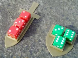 Dice trays for Pocket Tactics