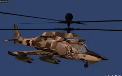 Fantasy Military Helicopter KA-777 VRVGs-Texas Mosquito for game Low-poly  3D model