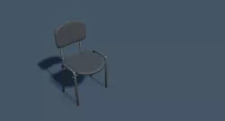 Furniture - Chair and Bedside Table Low-poly  3D model