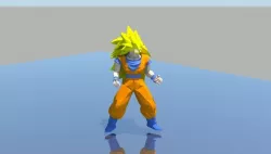 Goku character 3D model