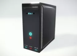 High Detailed Desktop PC Case - Personal Computer 3D model