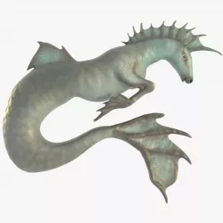 Hippocampus Low-poly  3D model