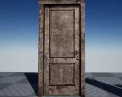 InteractiveDoorBPV02 UE4 Low-poly  3D model