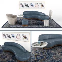 Livingroom set 1 3D model