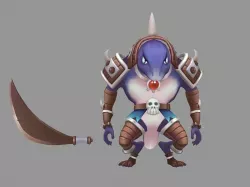 Lizard man 3D model