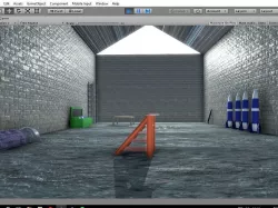 military hangar without plane Low-poly  3D model