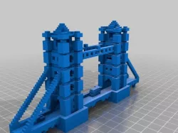 Minecraft Tower Bridge with Vehicles