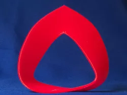 Mobius (Moebius) strip. Print vertical, needs support for base.