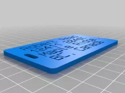 My Customized Customizer Version of luggage label