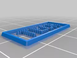 My Customized DOTFONT (variable width OpenSCAD font with