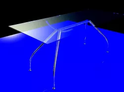 OFFICE TABLE GLASS+NİCKEL H.JERRY