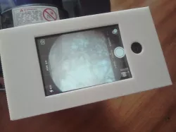 OpenSCAD smart phone to microscope/telescope adapter