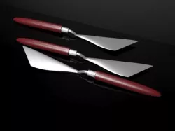 palette knife Low-poly  3D model