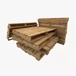 pallet type industrial reversible 3 sets of textures Low-poly  3D model