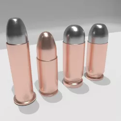 Pistol Bullet Pack Low-poly  3D model