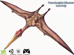 Pterodactyls  Flying Dinosaur Low Poly Low-poly  3D model