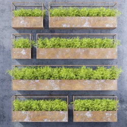 Rectangular shelves one 3D model