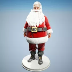 Santa Claus 3D model Rigged 3D model