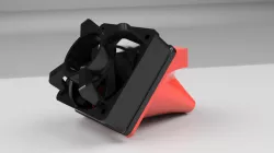 Self printed fan for 3D cooling