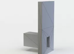 Small bridge Low-poly  3D model